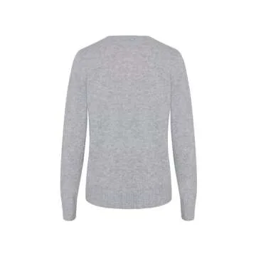 Style Republic Women's 100% Pure Cashmere Long Sleeve Crew Neck Sweater - Soft, Warm, and Stylish Winter Knit Pullover