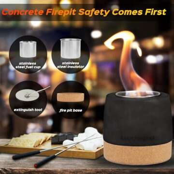 Stylish Smokeless Tabletop Fire Pit for Home Decor