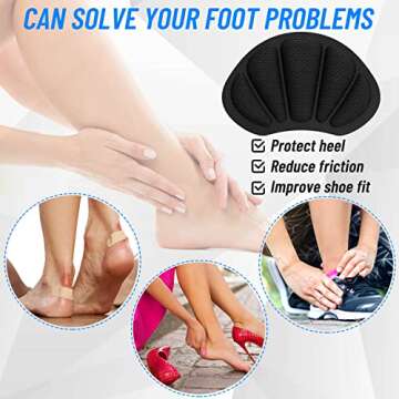 Comfortable Shoe Heel Inserts for Men and Women - 8 Pcs