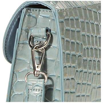 The Drop Women's Diana Top Handle Crossbody Bag Fog Blue, One Size