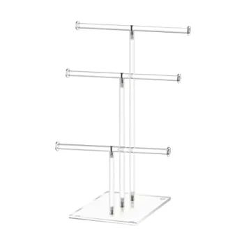 KETAWA Hanging Jewelry Organizer Stylish 3-Tier Display