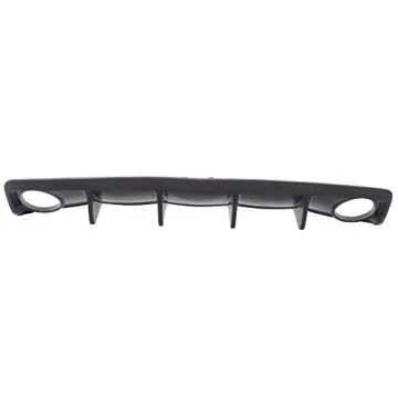 Bumper Splitter Compatible with 2010-2013 Chevy Camaro, Factory Shark Fin Rear Bumper Lip Diffuser PU - Polyurethane by IKON MOTORSPORTS, 2011 2012