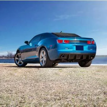 Bumper Splitter Compatible with 2010-2013 Chevy Camaro, Factory Shark Fin Rear Bumper Lip Diffuser PU - Polyurethane by IKON MOTORSPORTS, 2011 2012