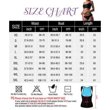 NonEcho Women Sauna Body Shaper Sweat Suit Sleeve Spa Cami Hot Neoprene Slimming Workout Vest Waist Trainer Top