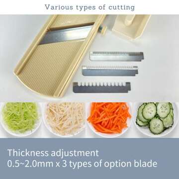 Professional Mandoline Slicer with Japanese Steel Blades