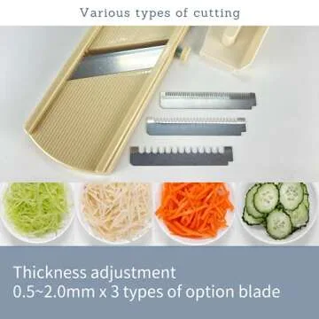 Professional Mandoline Slicer with Japanese Steel Blades