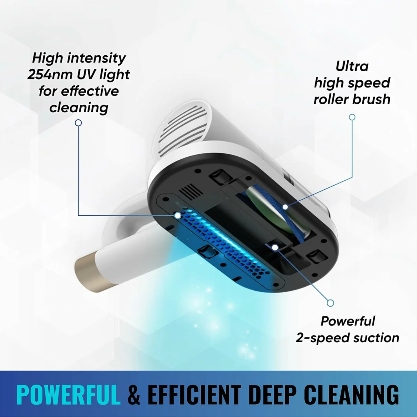 Cordless Bed Vacuum Cleaner with HEPA Filter