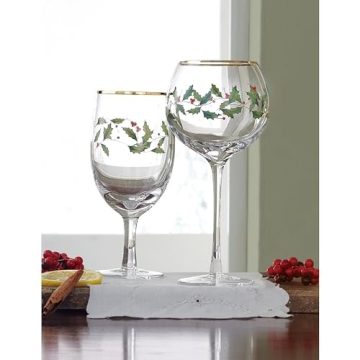 Lenox Holiday Iced Beverage Glass Set - Perfect for Christmas Celebrations