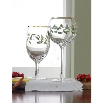 Lenox Holiday Iced Beverage Glass Set - Perfect for Christmas Celebrations