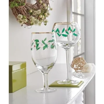Lenox Holiday Iced Beverage Glass Set - Perfect for Christmas Celebrations