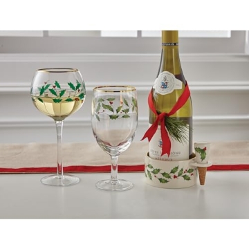 Lenox Holiday Iced Beverage Glass Set - Perfect for Christmas Celebrations