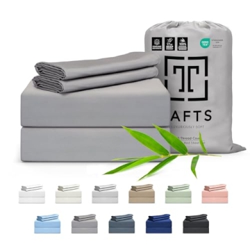 Luxury King Bamboo Sheets by Tafts - Cooling, Silky Soft, Eco-Friendly
