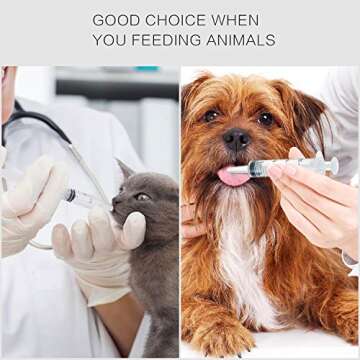 20 Pack Sterile 20ml Plastic Syringes for Pets & Garden