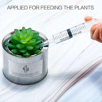 20 Pack Sterile 20ml Plastic Syringes for Pets & Garden