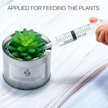 20 Pack Sterile 20ml Plastic Syringes for Pets & Garden