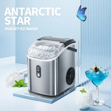 Nugget Ice Maker for Home Use and Office Entertainment