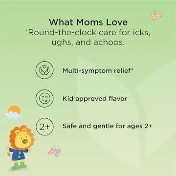 Hyland's Kids Cold and Cough, Daytime Cough Syrup Medicine for Kids Ages 2 and up, Decongestant, Sore Throat Relief, Natural Treatment for Common Cold Symptoms, 4 Fl Oz