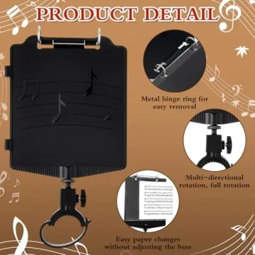 Amylove Adjustable Clarinet Lyre for Marching Bands