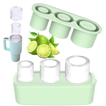 Ice Cube Tray Mold for Stanley Cup, Silicone Ice Maker for Chilling Whiskey and Cocktails (BPA Free,...