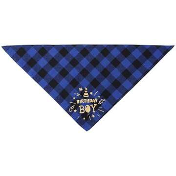 Stylish Dog Birthday Party Set with Bandana & Hat