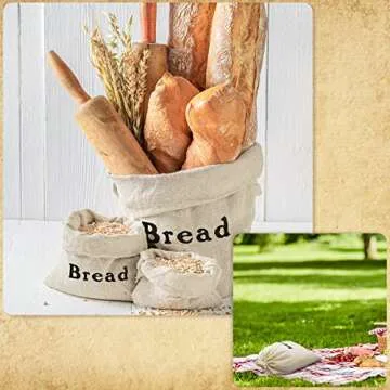 Woanger Linen Bread Bags - Eco-Friendly Food Storage Bags