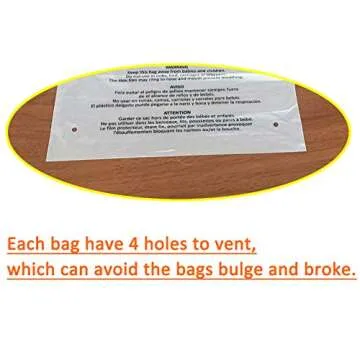 Belinlen 300 Count 9x12 Inch Self Seal Clear Poly Bags with Suffocation Warning for Packaging Clothing, T Shirts, Decorative Wrappers and More with Permanent Adhesive(1.5mil)