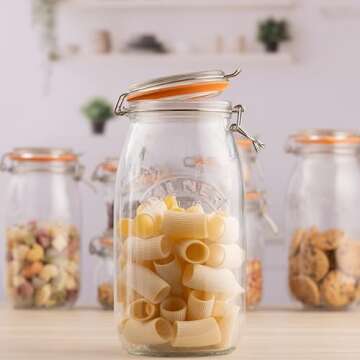 Kilner 2L Round Swing Top Glass Jar for Preserving