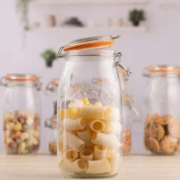 Kilner 2L Round Swing Top Glass Jar for Preserving