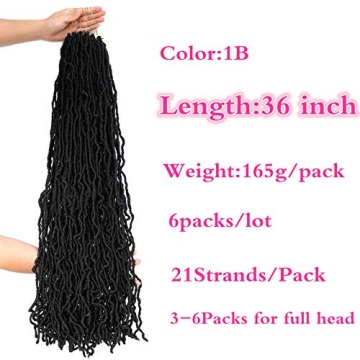 36 Inch Goddess Locs for Effortless Style and Elegance