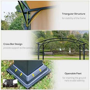 Stylish Outsunny Retractable Pergola Canopy for Your Patio