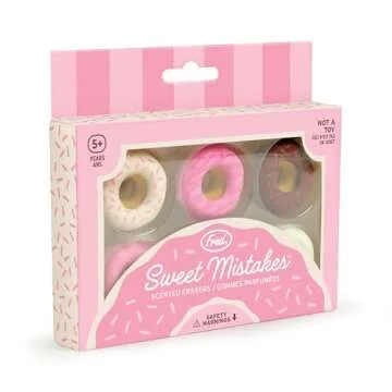 Genuine Fred Donut Erasers Set - Sweet & Scented Fun