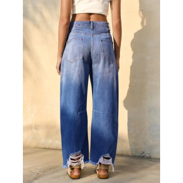 Cicy Bell Baggy Wide Leg Jeans for Fashionable Comfort
