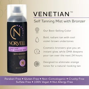 Norvell Venetian Sunless Self Tanning Mist for Radiant Glow