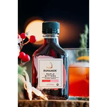 Runamok Organic Bitters Gift Set | Set of 3: Orange Bitters, Aromatic Bitters, Floral Bitters | 3 x 3.38 Fl Oz (100mL) Bottles | Eco-Conscious Packaging