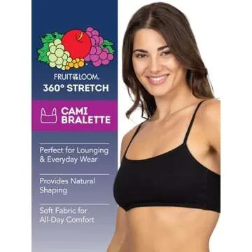 Fruit of the Loom Women's Spaghetti Strap Sports Bra Pack