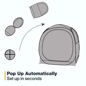EighteenTek Pod All Weather Sports Tent with Sealed Floor - Instant Tent Shelter - Outdoor Bubble Tent 1-6 Person - Rain Tent Camping Sun Shelter Pop Up - Clear, Patent Pending Protected Design