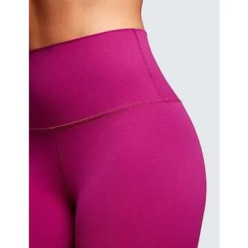 CRZ YOGA Womens Butterluxe Biker Shorts 4'' - High Waisted Booty Workout Volleyball Yoga Spandex Magenta Purple Small
