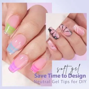 BTArtbox XCOATTIPS Natural Nail Tips Designed for Perfection