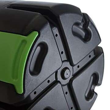 FCMP Outdoor HOTFROG 37-Gallon Tumbling Composter for Gardens