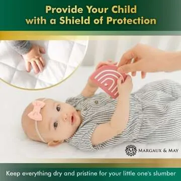 Ultra-Soft Waterproof Crib Mattress Protector for Babies