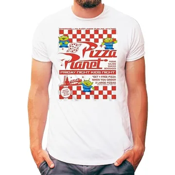Disney Pixar Toy Story Pizza Planet Take Out Flyer Tee
