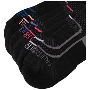 CoolZone No Show Women's Socks 6 Pack - Black