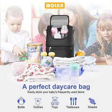 Breastmilk Cooler Bag - Cooler Bag for Nursing Moms Multi-Function, Insulated Baby Bottle Cooler Tot...