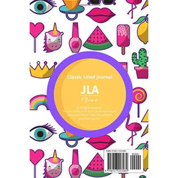 Classic Lined Journal Colorful Cartoon Fashion Icons: Blank Lined 6" x 9" Diary, Notebook, Journals For Kids (Classic Lined Journals For Kids)