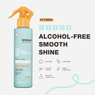 Imbue Vegan Heat Protection Spray for Curly Hair