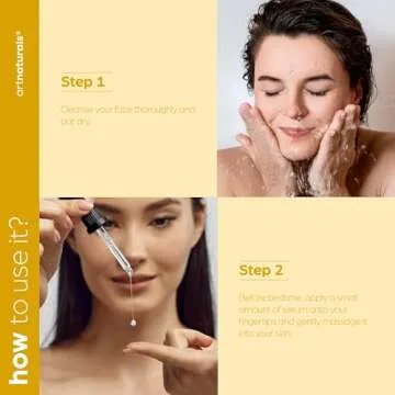 artnaturals Lactic Acid plus AHA Face Serum for Brightening Boost with Renewing Formula - Scars, Acne, Wrinkles - Exfoliates and Moisturizes the Skin - 1 oz.