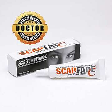 Vitamin C Scar Cream - Effective Treatment for Face & Body Scars - 0.5 oz