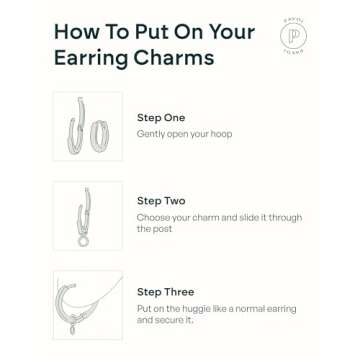 PAVOI Rhodium Plated Huggie Earrings and Charm Set for Women | Mix and Match Earring Pack with Lightning Bolt Star Moon Cubic Zirconia Charms