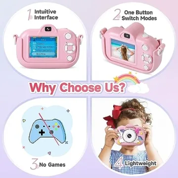 YEEHAO Kids Digital Camera for Ages 3-9 - Ideal Gift!