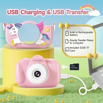 YEEHAO Kids Digital Camera for Ages 3-9 - Ideal Gift!